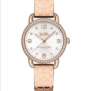 COACH rose gold watch